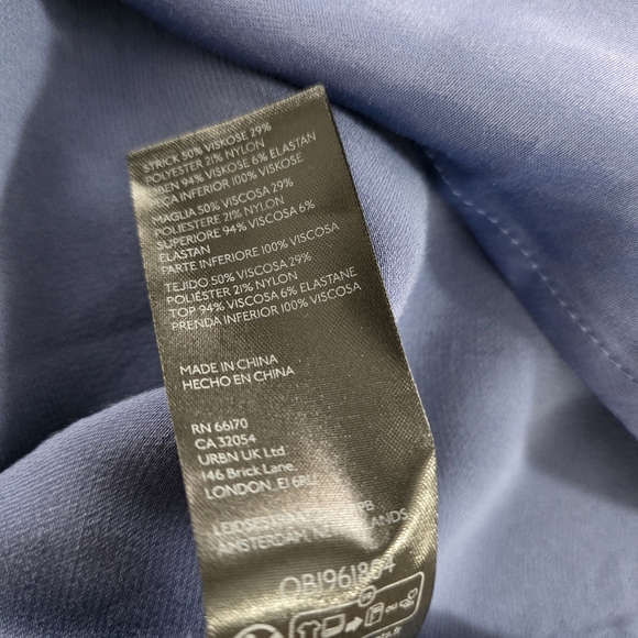 Anthropologie The Gemini Twofer Blue Midu Dress Size Large - Picture 10 of 11